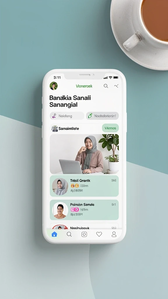 Tampilan antarmuka yang menarik dan sederhana.