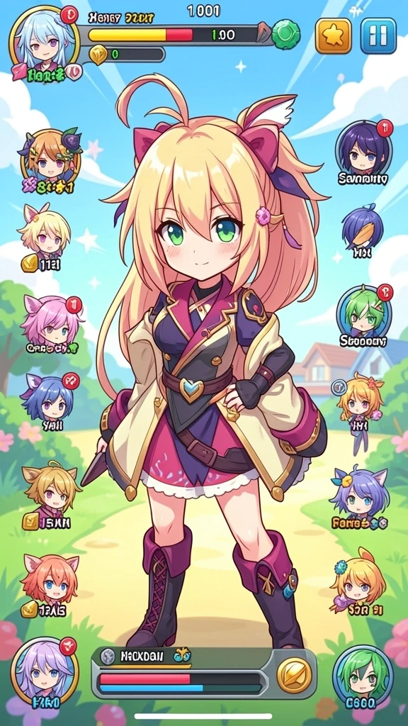 Antarmuka game yang sederhana dan intuitif.