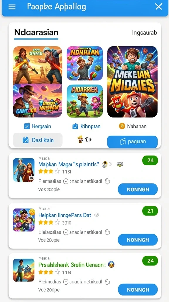 Mode permainan yang seru dan bervariasi.