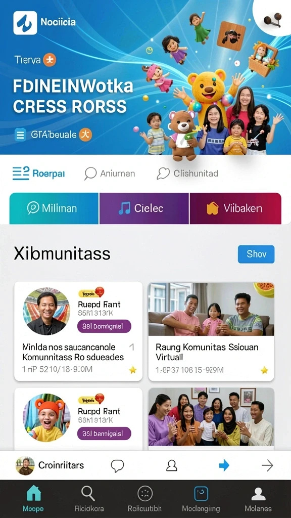 Momen seru saat permainan dengan teman-teman.