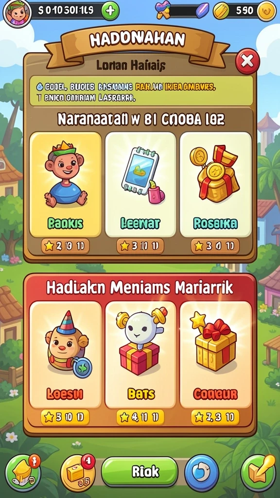 Mode permainan yang variatif dan menantang.