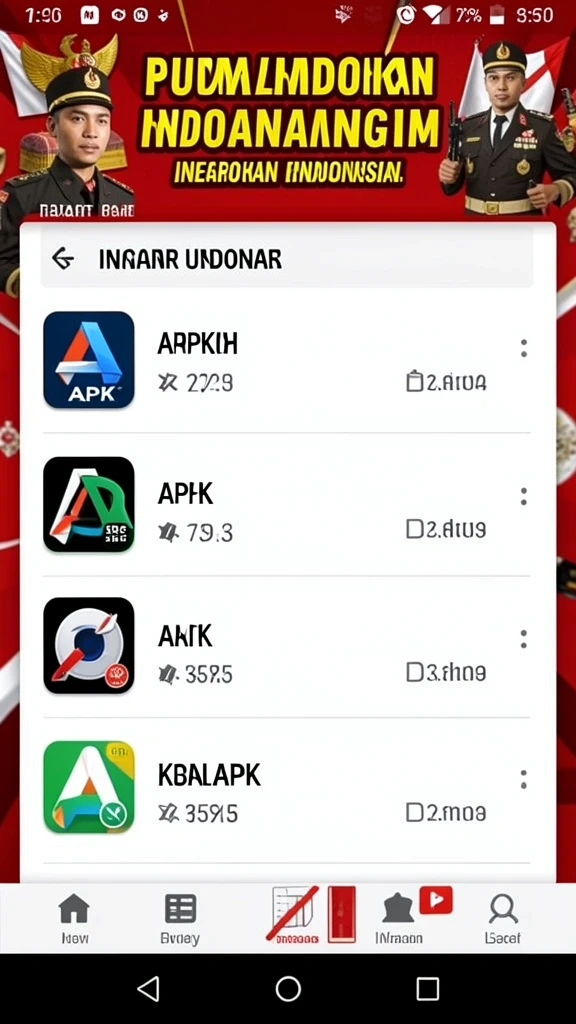 Tampilan menu utama CVG8888 yang menarik.