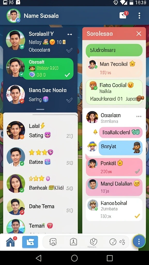 Tantangan seru di setiap level permainan.