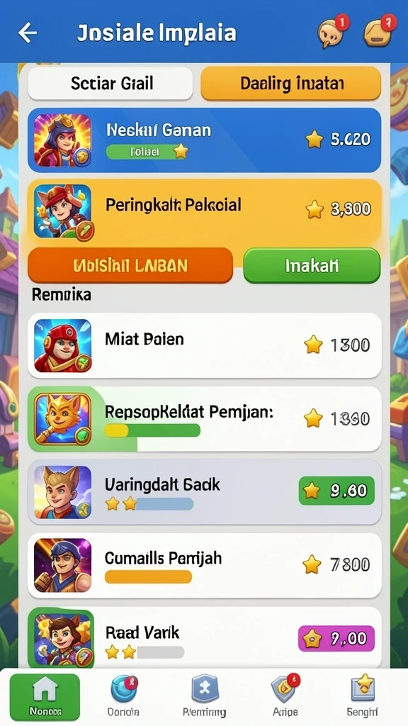 Tampilan awal yang menarik dan user-friendly.