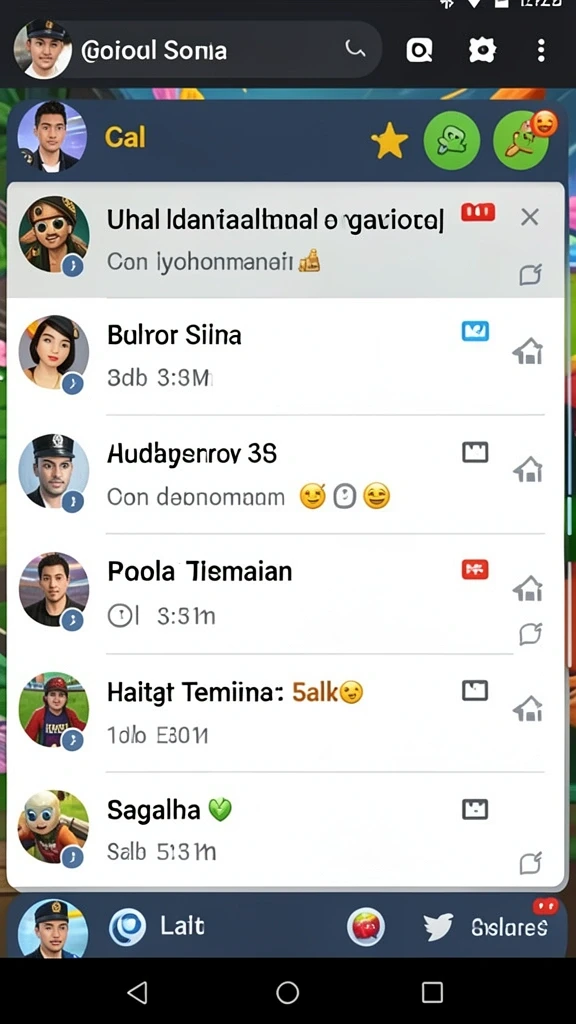 Screenshot aksi seru dalam permainan IDKLUB.