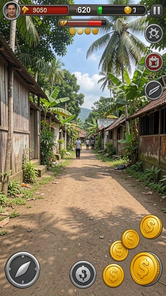 Tantangan yang seru di setiap level permainan.