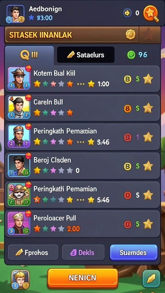 Karakter utama dalam aksi seru di KINGDOMTOTO.