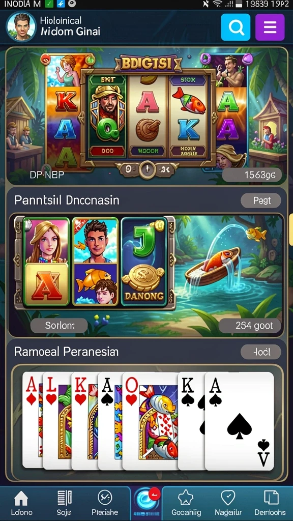 Tampilan awal aplikasi MINITOTO yang menarik.