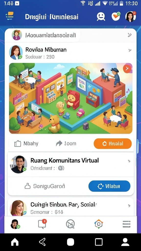 Grafis indah dari pemandangan menakjubkan dalam game.