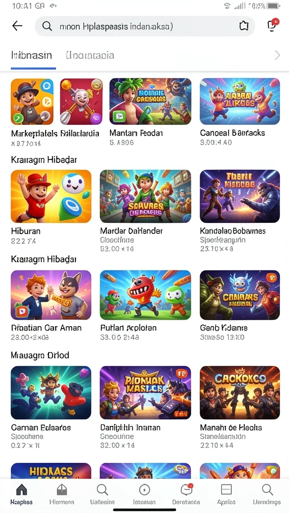 Tampilan antarmuka utama yang menarik dan mudah digunakan.