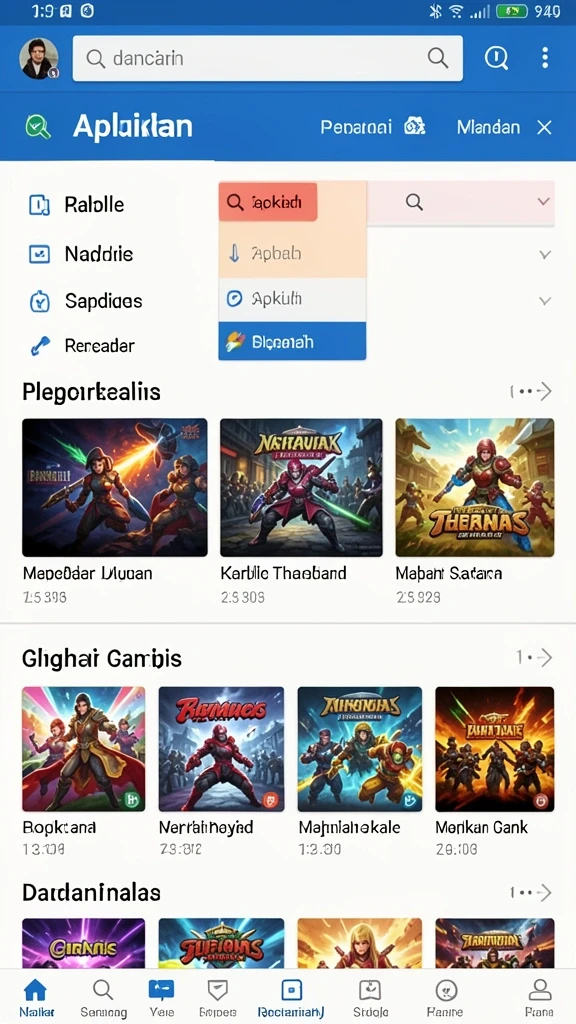 Tangkapan layar memperlihatkan sistem peringkat pemain yang kompetitif.