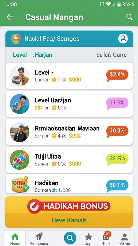 Berbagai pilihan mesin slot yang tersedia.