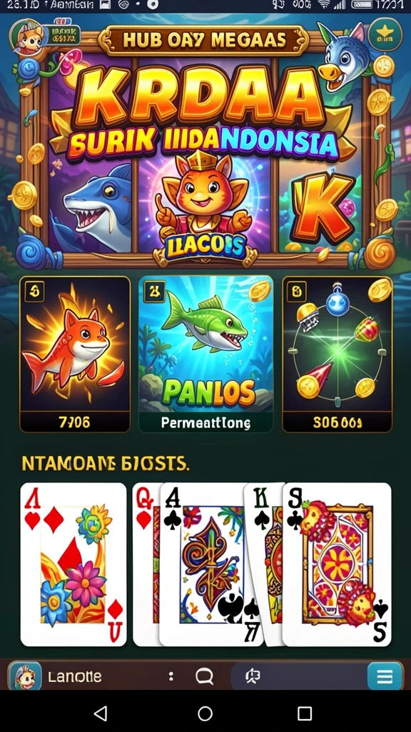 Gambar karakter utama di dunia yang indah.