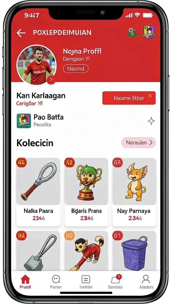 Screenshot aplikasi REKOR777 menunjukkan pilihan permainan slot yang menarik.