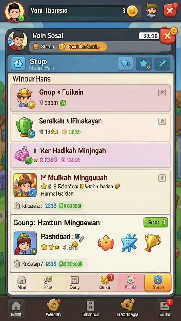 Beragam pilihan tema mesin slot.