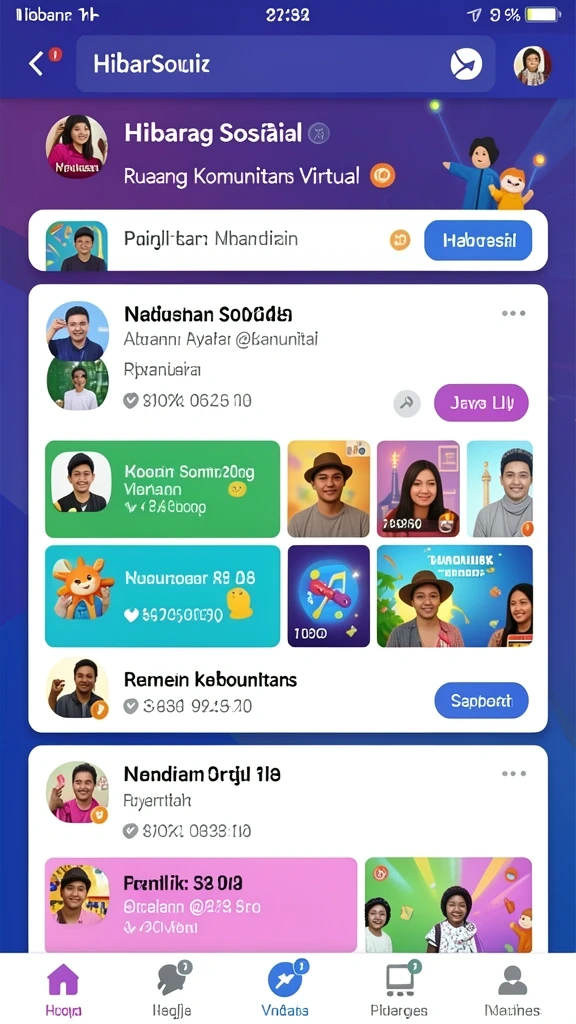Tampilan menu utama aplikasi SINAR123.