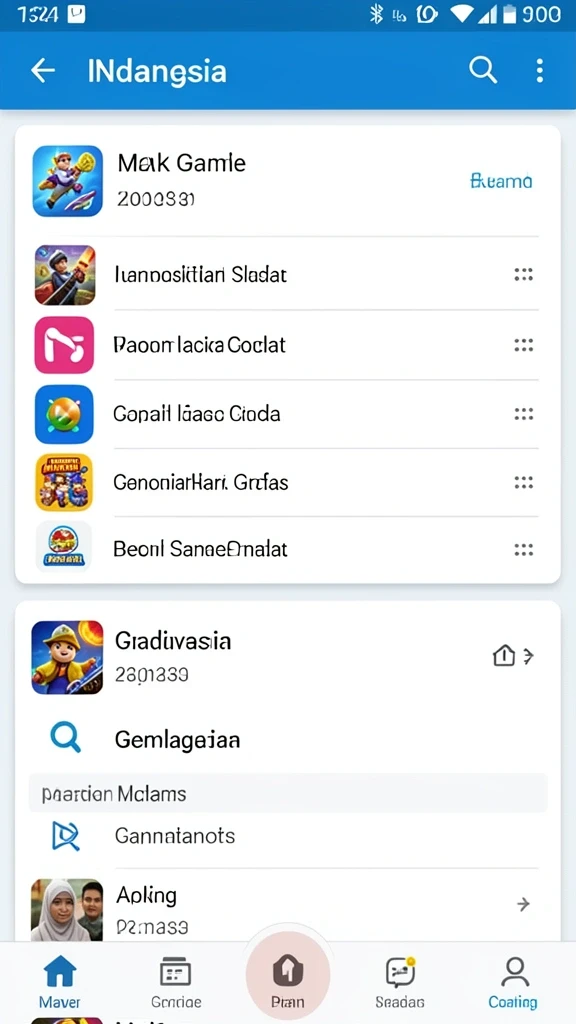 Gambaran aksi seru dalam permainan.