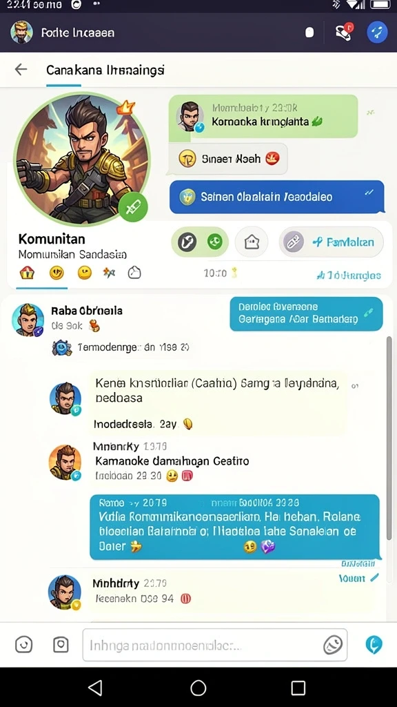 Gambaran karakter unik dengan kemampuan khusus yang menarik.