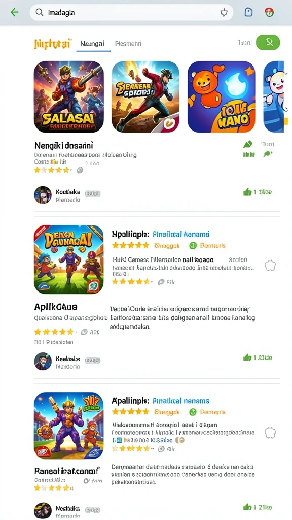 Sistem penghargaan yang memotivasi pemain.